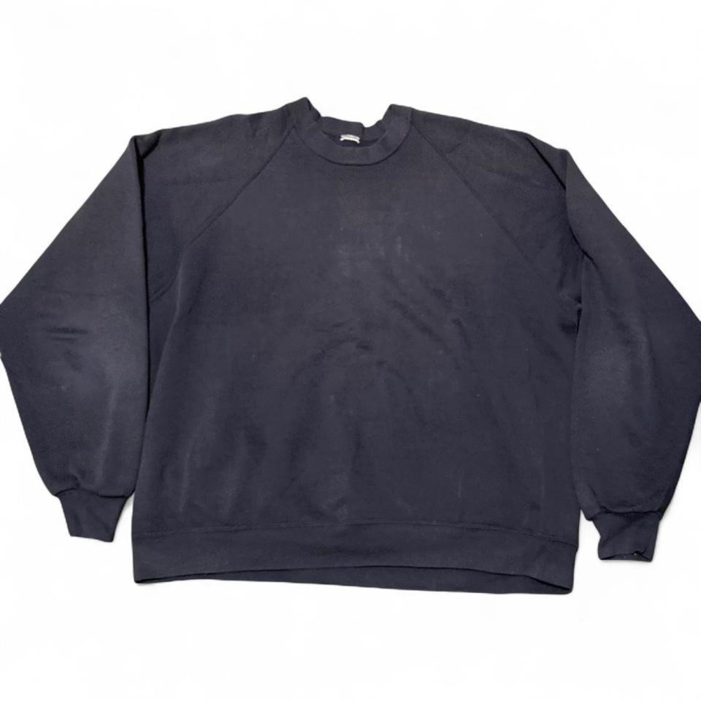 Vintage 80s/90s sun faded fleece crewneck sweatshirt burn out L/25
